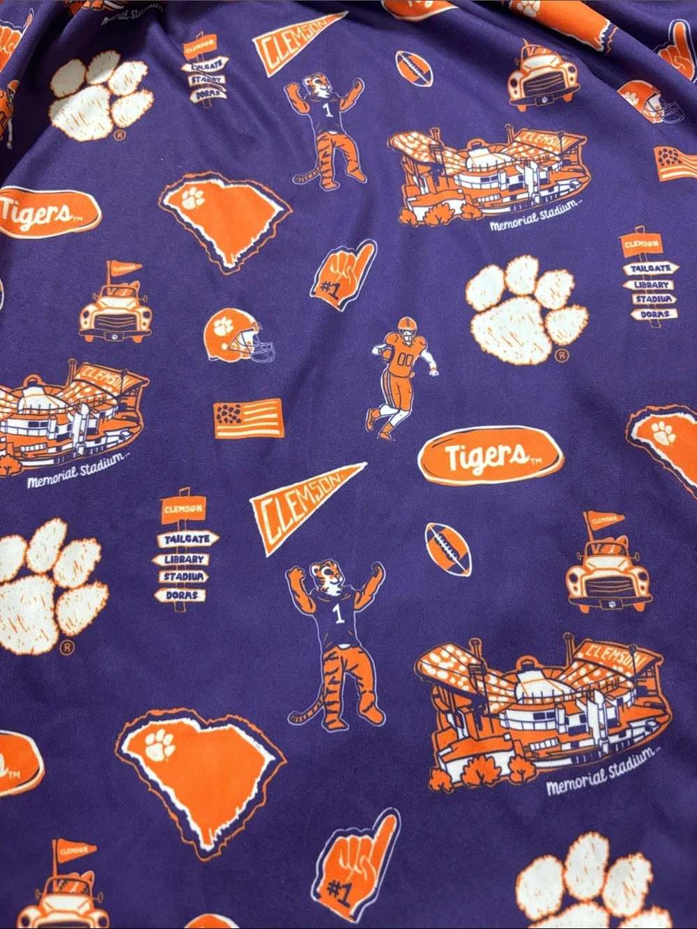 Vive La Fete Clemson Tigers Football Dress Girls Size 5